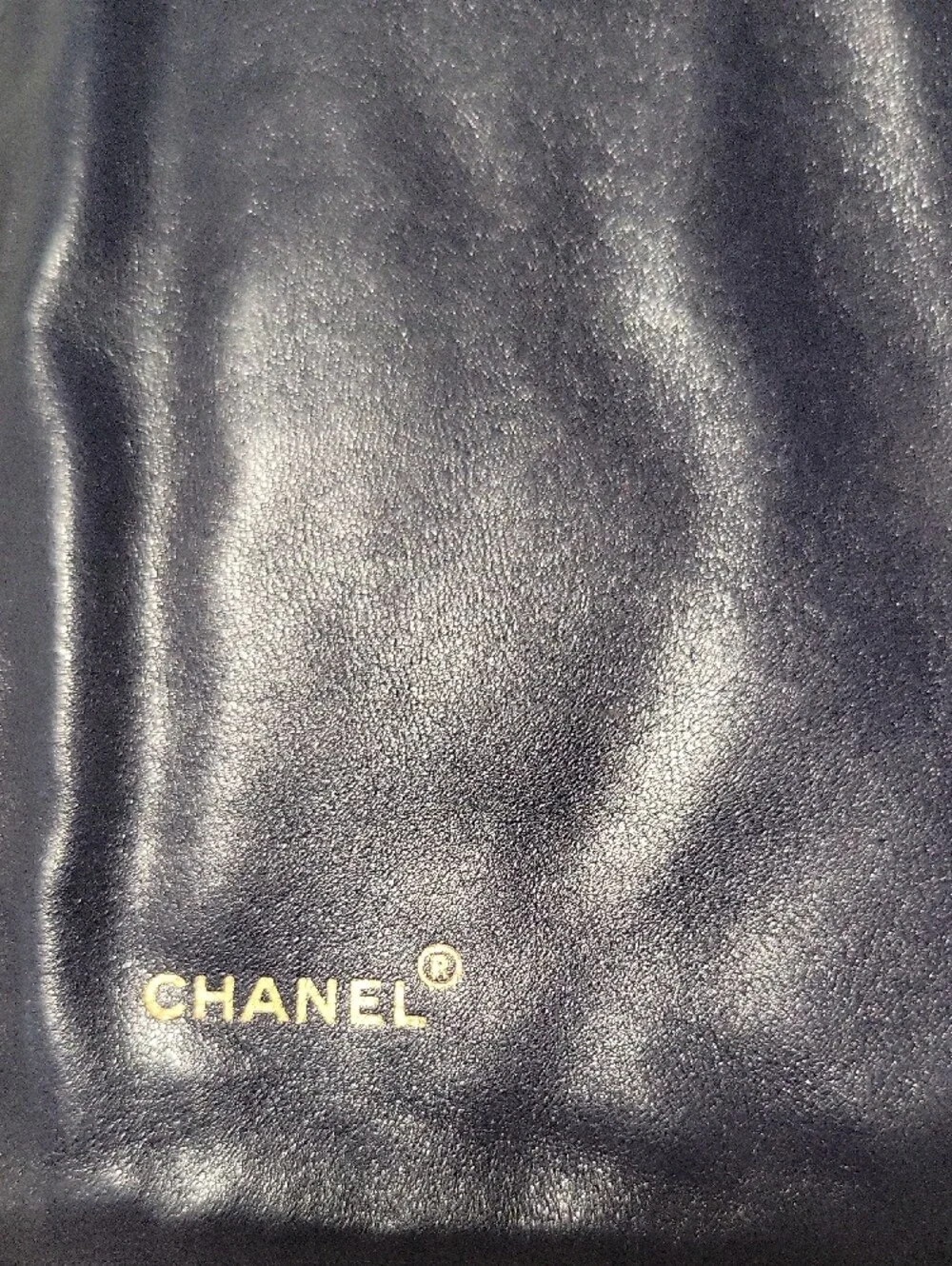 CHANEL Burgundy Leather Document Portfolio with Gold CC Accent